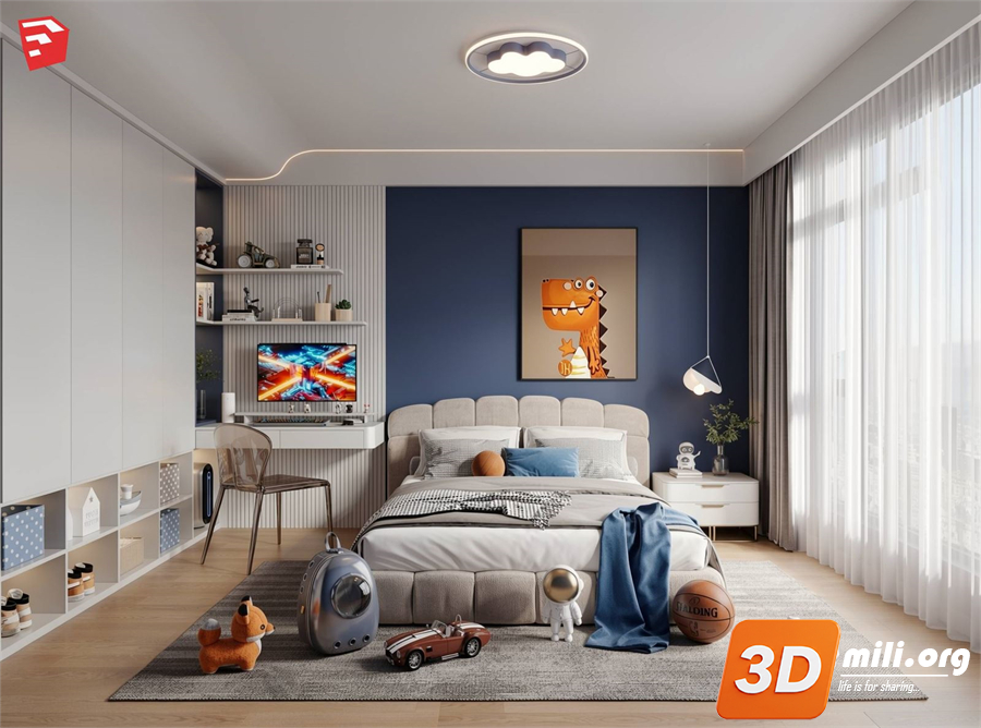 Children Room Scenes Skp FIles 